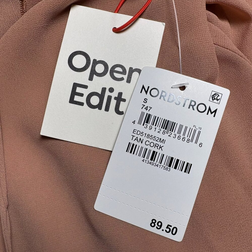 Open Edit Ruffle Chiffon Shift Dress – Small (NWT) - Picture 7 of 14